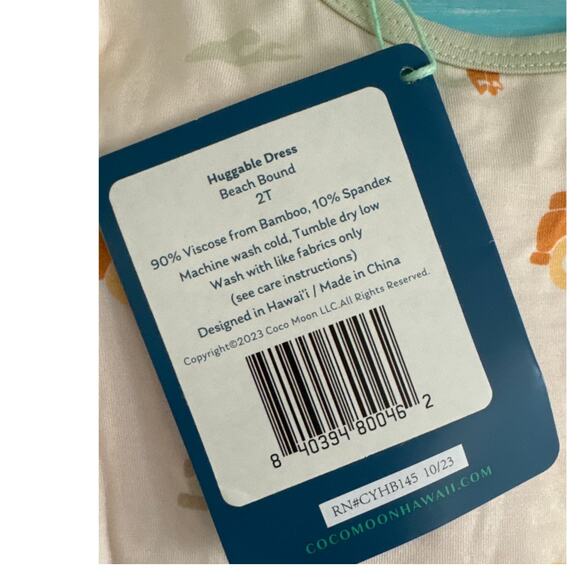 Coco Moon Beach Bound Huggable Dress Size 2T - Picture 2 of 2